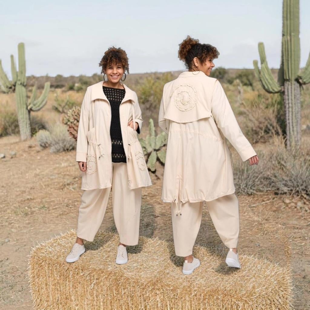 Mooie tussenjas-Livia-offwhite, Kleding | Dames, Grote Maten, Nieuw, Jas of Mantel, Overige kleuren, Ophalen of Verzenden