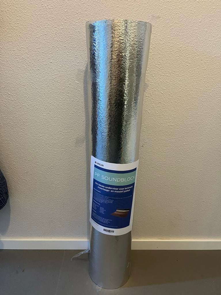 UNILIN PF Soundblock ondervloer voor laminaat/parket, Doe-het-zelf en Verbouw, Isolatie en Afdichting, Overige materialen, Nieuw