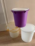 Tupperware wasemmer 3x, Huis en Inrichting, Ophalen of Verzenden, Gebruikt, Wit, Overige typen