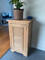 Smalle kleine eendeurskast met louvre deur eiken, Huis en Inrichting, Ophalen, Zo goed als nieuw