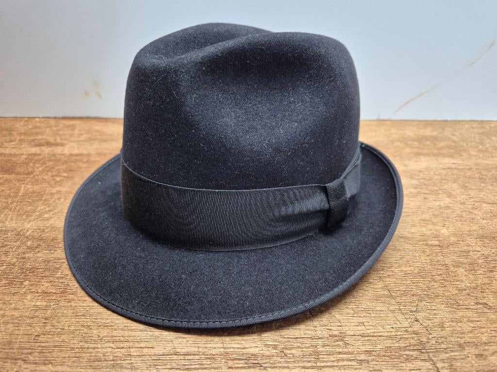 Vilten vintage hoed, nieuw maat 55 small, Ophalen of Verzenden, Nieuw, 57 cm (M, 7⅛ inch) of minder, Hoed