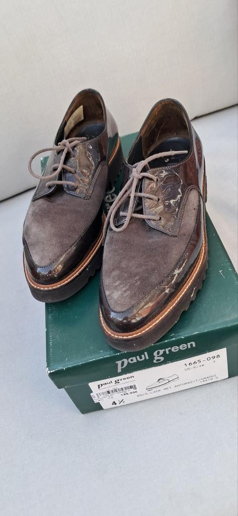 Paul Green veterschoenen, maat 4,5, Kleding | Dames, Schoenen, Schoenen met lage hakken, Ophalen of Verzenden, Paul Green, Grijs