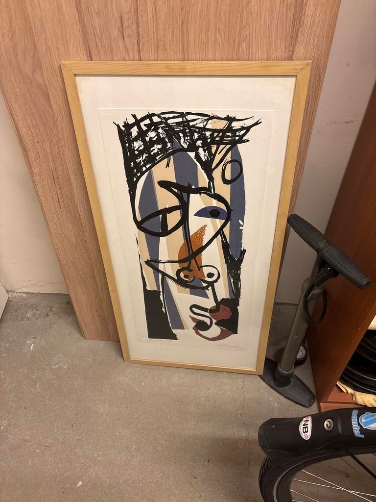 Zeefdruk - Abstract gezicht, Ophalen