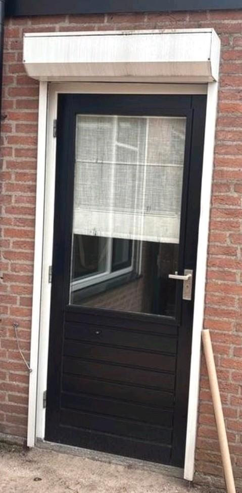 Elektrische deur rolluik, Doe-het-zelf en Verbouw, Rolluiken, Gebruikt, 200 cm of meer, Minder dan 100 cm, Wit, Elektrische bediening