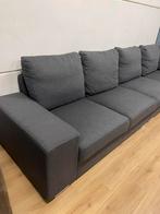 Mooie luxe grijze hoekbank - GEREINIGD!!!, Ophalen, Luxe, Hoekbank, 300 cm of meer