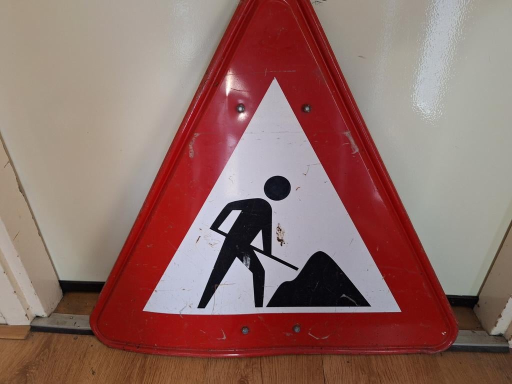 Werk in uitvoering bord - Afhalen of verzenden, Ophalen of Verzenden