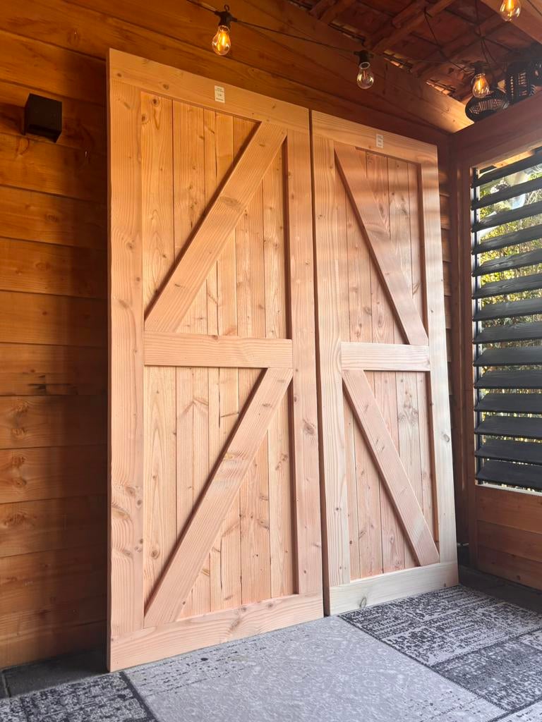 buitendeur/poortdeur/douglas/kozijnen OP MAAT, Ophalen of Verzenden, Nieuw, Hout, Buitendeur