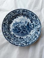 Antiek Maestricht Ceramique wandbord - landtafereel, Antiek en Kunst, Antiek | Wandborden en Tegels, Ophalen