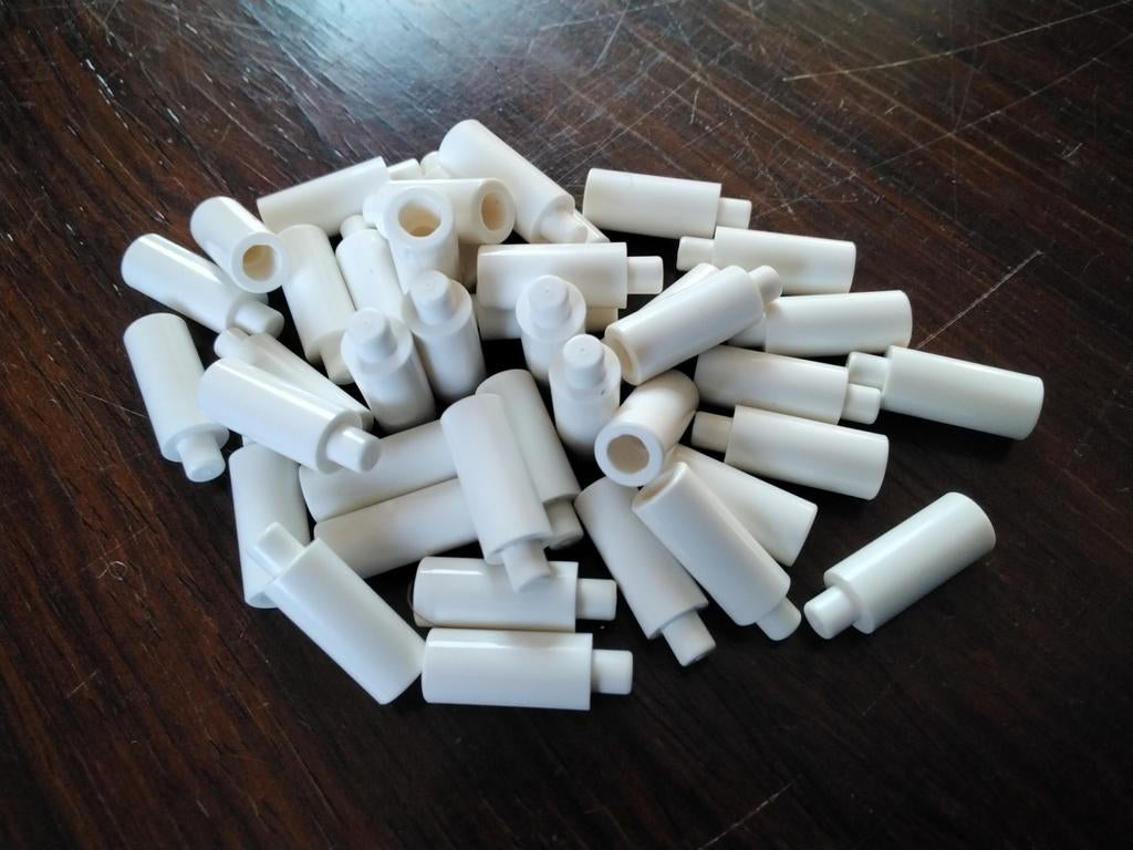 LEGO kaarsen / kaarsenhouders wit rond 1x1, Ophalen of Verzenden, Nieuw, Losse stenen, Lego