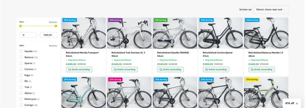 A- merk Tweedehands fietsen - Afhalen of bezorging mogelijk, Niet ingevuld, Pon, Versnellingen, Ophalen of Verzenden