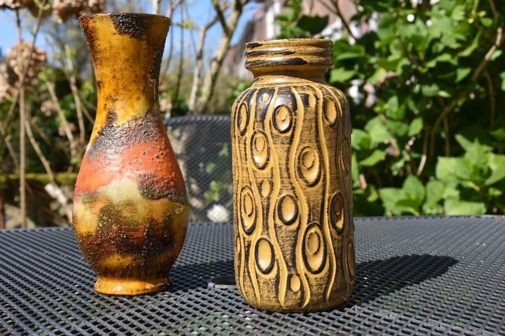 Vintage  Vaas West - Germany., Huis en Inrichting, Woonaccessoires | Vazen, Ophalen, Gebruikt, Overige kleuren, Aardewerk of Porselein