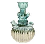 Aardewerk tulpenvaas aqua groen, Kwastje-over-Kastje, Nieuw, Ophalen of Verzenden, Kwastjeoverkastje@gmail.com