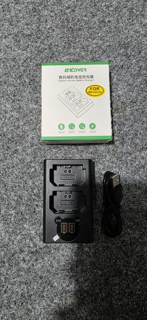 Oplader voor Sony fz100 baterijen - Nieuw, Audio, Tv en Foto, Videocamera's Analoog, (Video)band, Hi 8, Ophalen of Verzenden