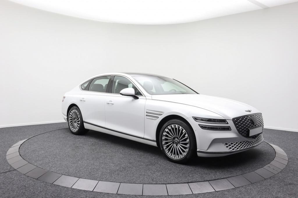 Genesis G80 87kWh | Solarroof | Massage | Stoelventilatie |, Auto's, Genesis, 0 cilinders, Gebruikt, Zwart, 1885 kg