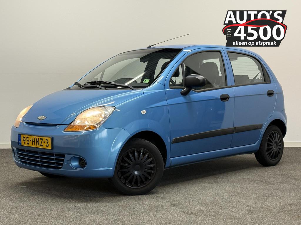 Chevrolet Matiz 0.8 Spirit APK 3-2027!, Auto's, Voorwielaandrijving, Stof, Gebruikt, Blauw