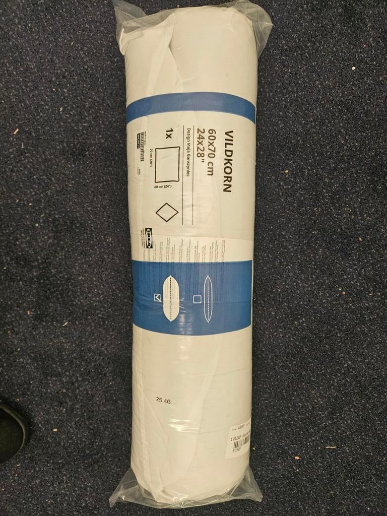 IKEA VILDKORN Kussen 60x70 cm - Nieuw in verpakking, Ophalen, Eenpersoons, Wit, Nieuw