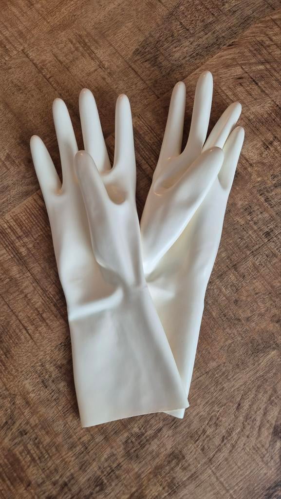 Latex handschoenen, wit, Verzenden, Nieuw