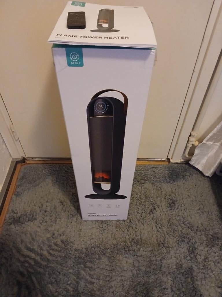 Kachel met sfeerhaardje, Huis en Inrichting, Kachels, Overige soorten, Elektrisch, Ophalen of Verzenden, Zo goed als nieuw