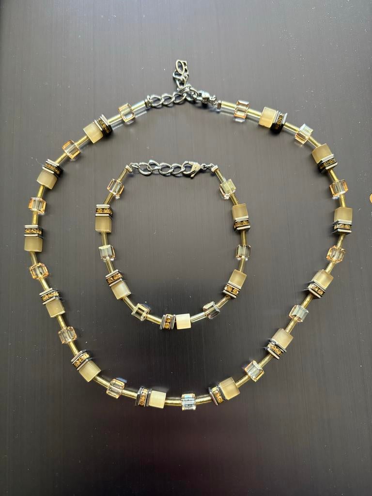 Coeur de Lion Ketting en armband set, Ophalen, Gebruikt, Overige kleuren, Overige materialen