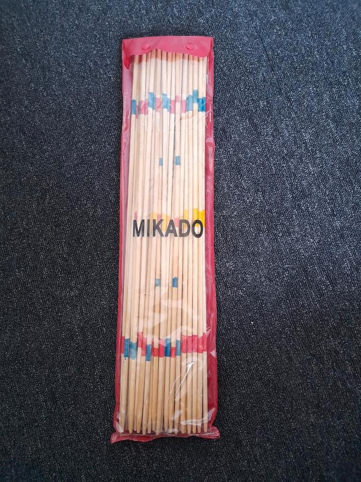 Reuze Mikado Spel - Klassiek Houten Stokjesspel, Hobby en Vrije tijd, Gezelschapsspellen | Overige, Nieuw, Een of twee spelers