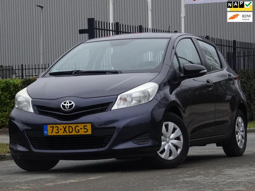 Toyota Yaris 1.0 VVT-i 5DRS 1-EIGENAAR NAP/APK 16-02-2027, Euro 5, Gebruikt, Blauw, Origineel Nederlands