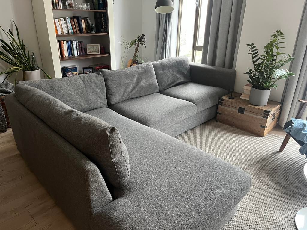 UMIX by SLX Studio Hoekbank – Grijs – Zeer Comfortabel, Huis en Inrichting, Ophalen, 250 tot 300 cm, Gebruikt, Hoekbank