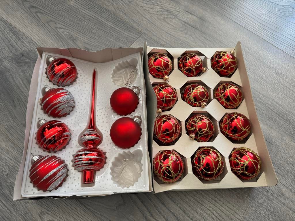 Kerstballen + piek, Diversen, Kerst, Ophalen of Verzenden, Gebruikt