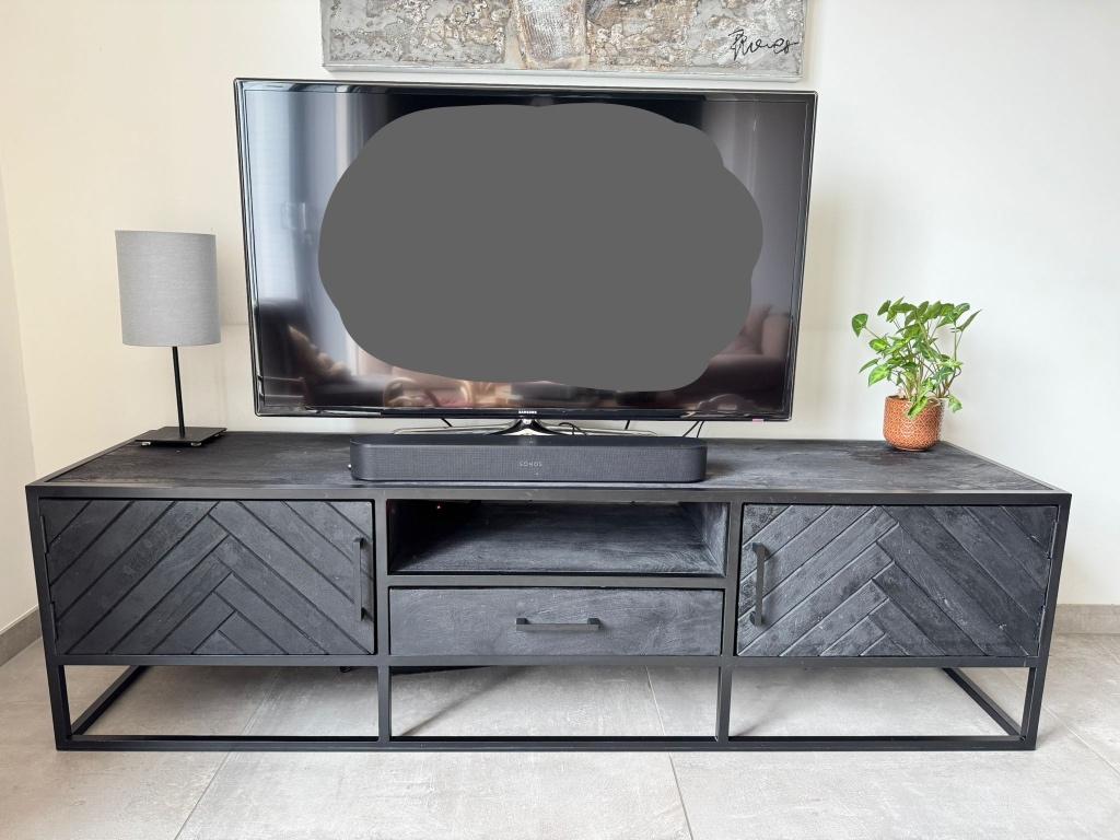 Tv meubel scandi 180 cm, Huis en Inrichting, Ophalen, Gebruikt, 150 tot 200 cm, Scandinavisch