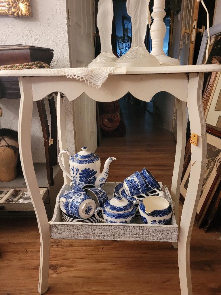 Zeer oud sierlijk tafeltje, bijzettafeltje, Antiek en Kunst, Curiosa en Brocante, Ophalen of Verzenden