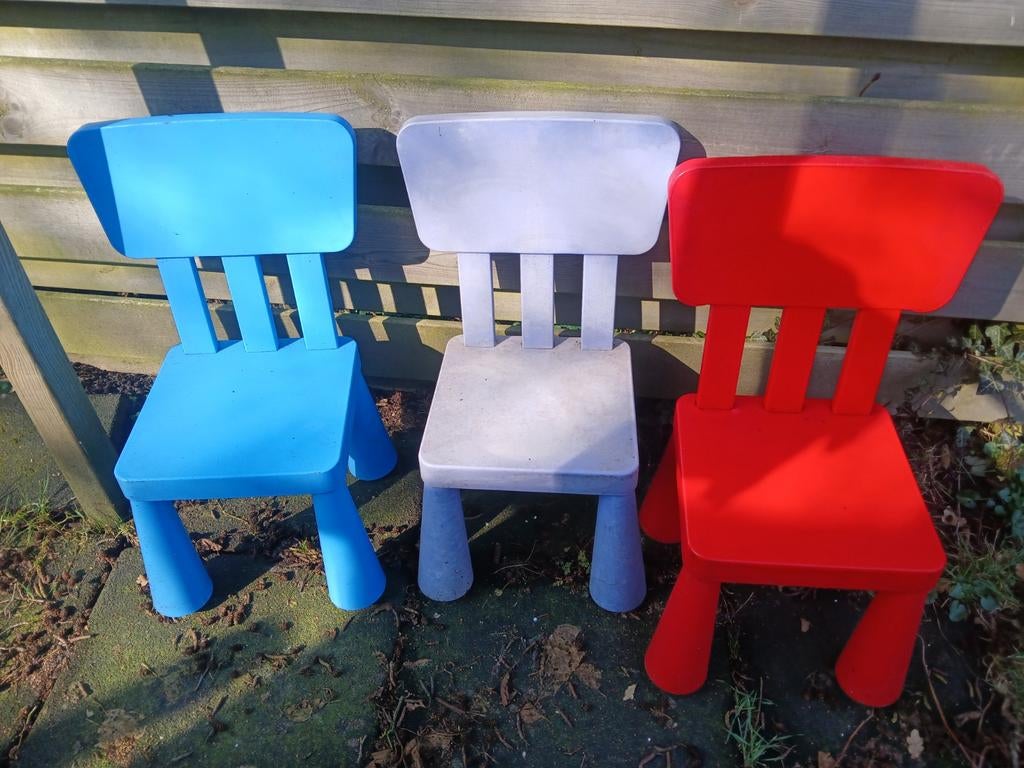 3 x mammut ikea kinderstoel, Kinderen en Baby's, Kinderkamer | Tafels en Stoelen, Ophalen, Gebruikt, Stoel(en)