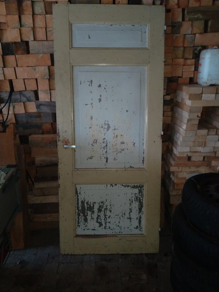 Stompe binnendeur 90,5 x 213 cm, Doe-het-zelf en Verbouw, Deuren en Horren, Ophalen, Gebruikt, 80 tot 100 cm, Binnendeur