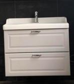 Compleet ikea badkamermeubel grijs met wastafel en kraan, Ophalen, Gebruikt, 50 tot 100 cm, Minder dan 100 cm