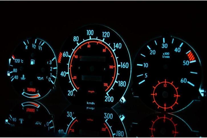 Mercedes E-klasse W123 - Indiglo Tellerplaten, Auto diversen, Tuning en Styling, Ophalen of Verzenden