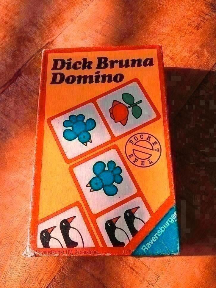 Vintage Dick Bruna domino, Een of twee spelers, Ophalen of Verzenden, Gebruikt, Ravensburger