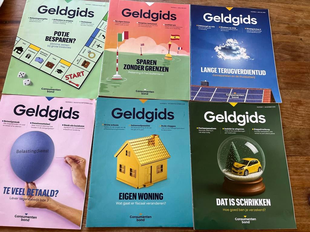Geldgids edities 2025 - Consumentenbond, Ophalen of Verzenden, Zo goed als nieuw, Overige typen