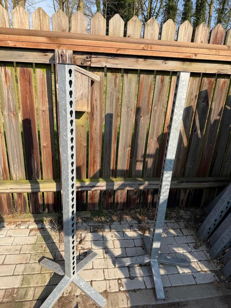 Verzinkte hindernis per 2 stuks incl 6 lepels, Dieren en Toebehoren, Paarden en Pony's | Overige Paardenspullen, Ophalen, Nieuw