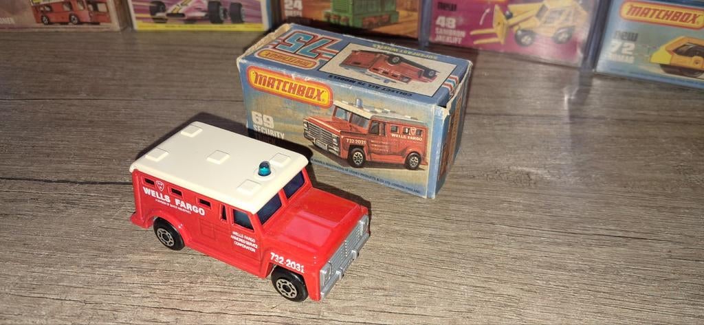 Matchbox security truck, Ophalen of Verzenden, Zo goed als nieuw, Bus of Vrachtwagen