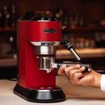 delonghi dedica espressomachine rood, Ophalen of Verzenden, Zo goed als nieuw, Espresso apparaat
