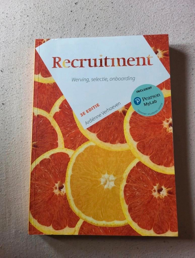 Ardienne Verhoeven - Recruitment, Boeken, Verzenden, Zo goed als nieuw, HBO, Ardienne Verhoeven