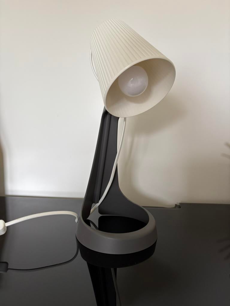 Nachtlampje wit met grijs, Ophalen, Zo goed als nieuw, Minder dan 50 cm