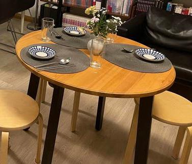 IKEA GAMLARED Tafel, Ophalen, Gebruikt, 100 tot 150 cm, Rond