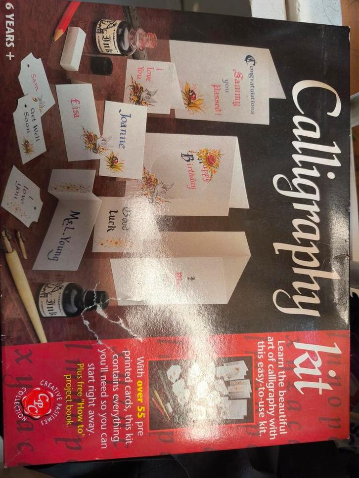 Calligraphy Kit - Compleet, doos beschadigd, Hobby en Vrije tijd, Tekenen, Gebruikt, Overige typen, Ophalen