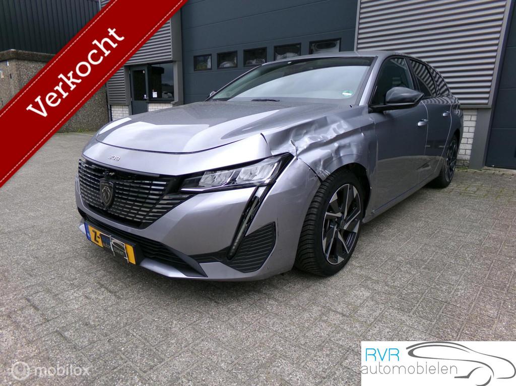 Peugeot 308 SW 1.6 Plug-in Hybrid ALLURE / SCHADE, 77 km/l, Gebruikt, Zwart, 4 cilinders
