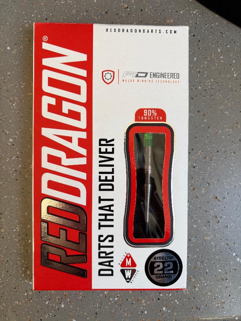 Red Dragon Koncept Pro 22 gram, Sport en Fitness, Darts, Ophalen of Verzenden, Zo goed als nieuw, Pijlen