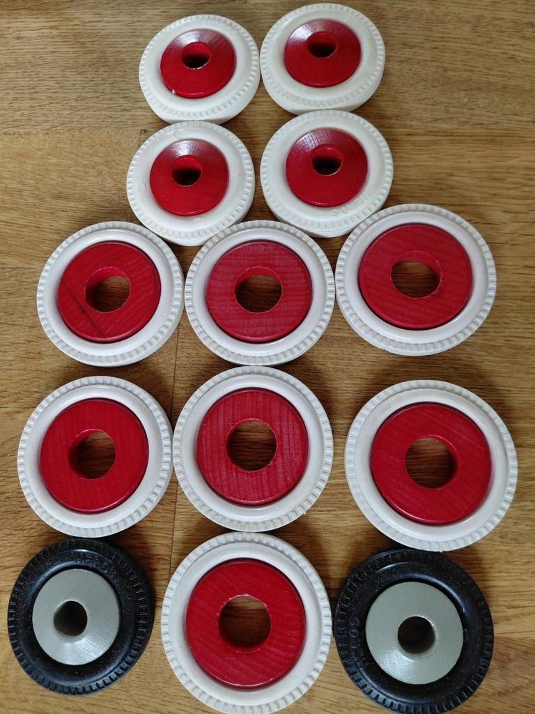 Heros/Baufix Houten Speelgoed Wielen - Diverse Maten, Ophalen of Verzenden, Zo goed als nieuw