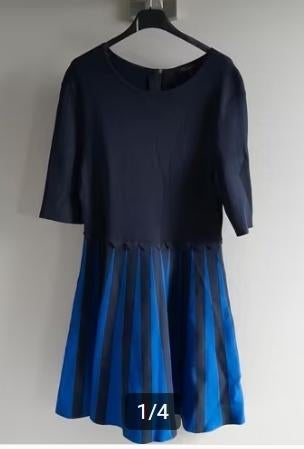 Ted baker maat 5 feestelijke donkerblauw kobalt jurk, Maat 38/40 (M), Blauw, Ophalen of Verzenden, Zo goed als nieuw