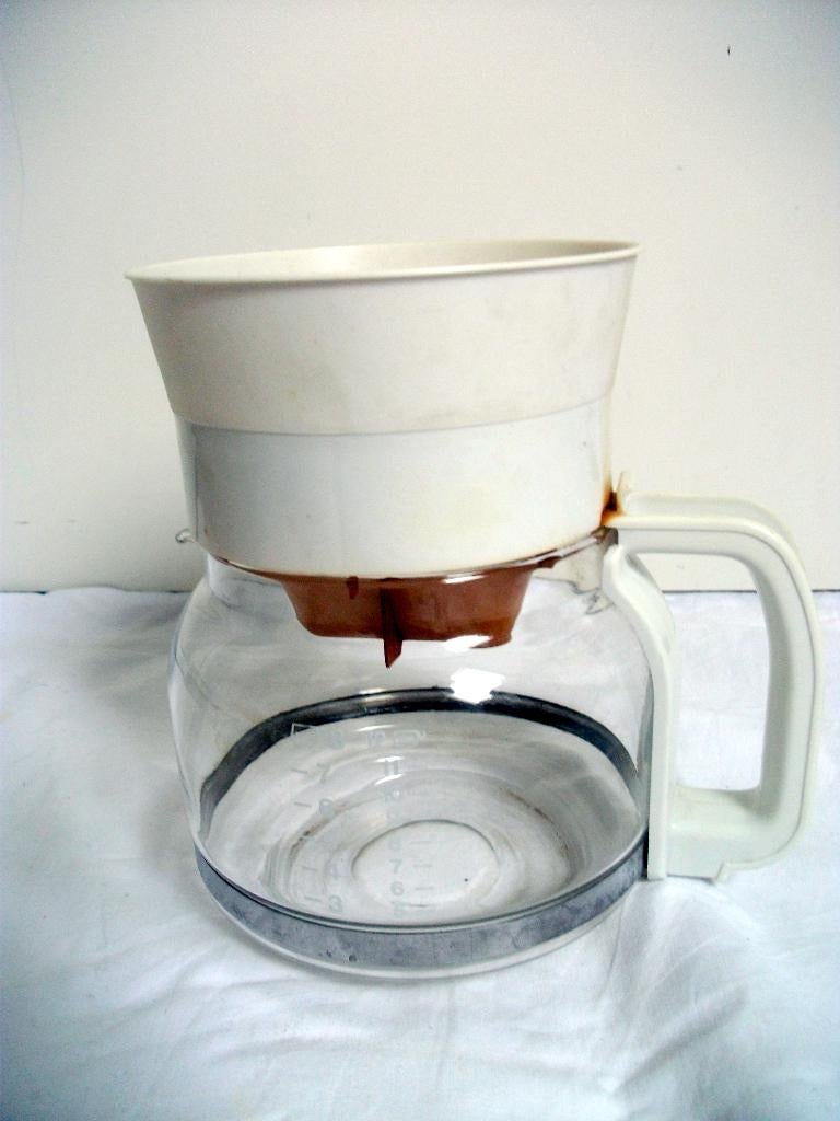 Universeel koffiepotje  met koffie filterhouder, Ophalen of Verzenden, Gebruikt