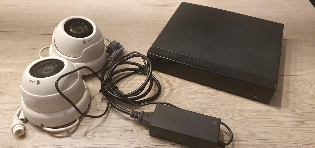 Bewakingssysteem met NVR en 2 Sony PoE-camera's, Audio, Tv en Foto, Videobewaking, Ophalen of Verzenden