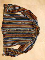 VINTAGE BLOUSE RETRO ORANJE STREPEN 70 80 90 HIPPIE BOHO, Ophalen of Verzenden, Overige typen