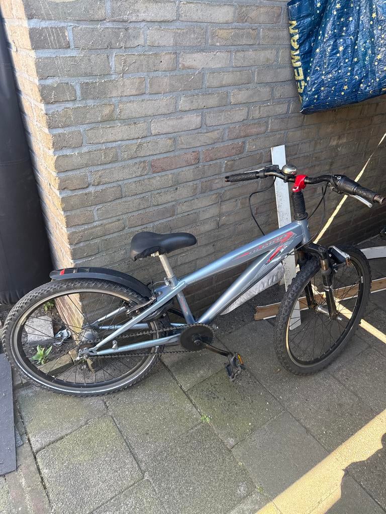 Kinderfiets 20 inch met versnellingen en handrem, Gebruikt, Velgrem, Ophalen of Verzenden, Handrem